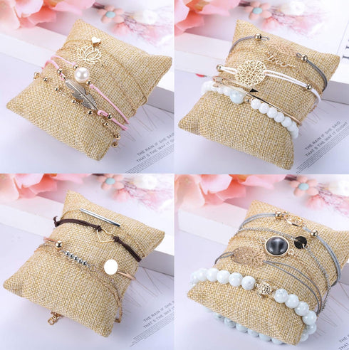 YADOCA 20 Pcs Layered Bracelet Set for Women Multiple Stackable Wrap Bangle Turtle Pineapple Arrow Feather Lotus Assorted Beaded Bracelets Adjusta...