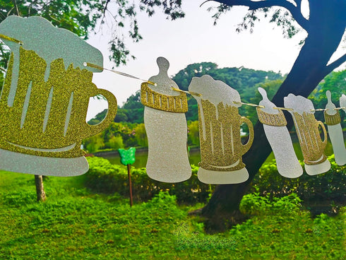 A Baby is Brewing Baby Shower Banner - Diaper Party Decor, Gender Reveal Party, Pregnancy Celebration - Pre-Strung...