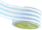 May Arts 2-Inch Wide Ribbon, Light Blue and White Stripe...