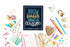Throw Kindness Around Like Confetti: Notebook & Journal: Navy Blue with Teal, Gold & White...