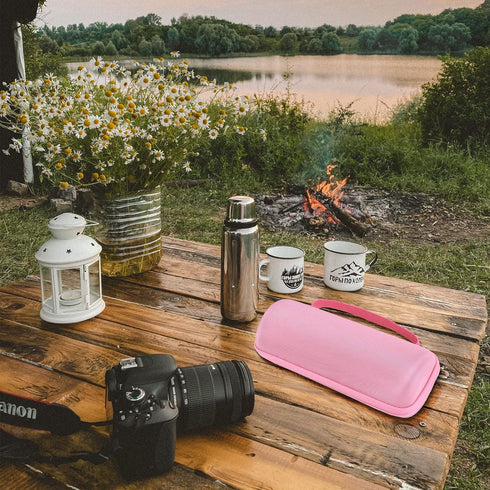 Khanka Hard Travel Case for Ortizan Portable Bluetooth Speaker, IPX7 Waterproof Wireless Speaker, Case Only (Pink)......