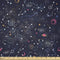 Lunarable Constellation Fabric by The Yard, Star Clusters Galaxies and Planets Astrology Themed Abstract Illustration, Stretch Knit Fabric for Clo...