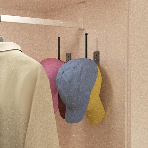4 Pack Hat Racks for Baseball Caps, Stainless Steel Hat Organizer for Baseball Cap, Hat Holder Storage Organizer, Hat Hanger Strong Adhesive/Wall ...