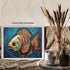 Posterizer 1 pcs- Abstract print of an orange fish in the sea-Art for Animal Lovers-Abstract & Modern Art- Gift for Men Women Entrepreneur -Decor ...