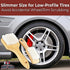 Ergonomic, Pro-Grade Tire Scrubbing Brushes 2 Pack. Easily Scrub Without Scratching Rims or Wheels, Even on Low Profile Sidewalls. Durable Bristle...