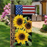 Sunflower Garden Flag, Sunflower Welcome Garden Flag, Sunflower Black Garden Flag Spring Summer Vertical Double Sided Burlap Party Holiday Yard Ho...