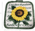 Set of Four Pot Holders for Kitchen (Sunflower)...