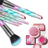 DUAIU Makeup Brushes 15pcs Premium Synthetic Bristles Crystal Handle Set Kabuki Foundation Brush Face Lip Eye Makeup Brush Sets Professional with ...