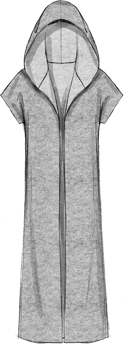 McCall Patterns Open-Front Jackets With Shawl Collar And Hood...