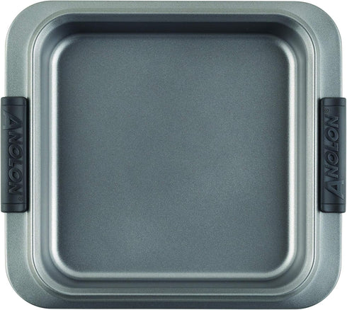 Anolon Advanced Nonstick Baking Pan / Nonstick Cake Pan, Square - 9 Inch, Gray...