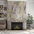 Stickyart Thick Grey Gold Liquid Marble Contact Paper for Cabinets and Drawers Peel and Stick Countertops for Kitchen Waterproof Self Adhesive Mar...