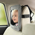 Travel Bug Soft Sided Rear & Forward Facing Safety Mirror for Baby & Toddler - Shatter Resistant - Jumbo Baby Car Mirror...