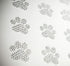 Set of 12 Small Paw Print | 1.5" Each | Clear Rhinestone Iron on Hotfix Bling DIY with Extra Paw Print...