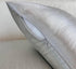 Aiking Home Collection 24x24 Inches Faux Silk Square European Shams, Zipper Closure, Silver (Set of 2)...