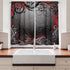 Ambesonne Abstract Kitchen Curtains, Mystic Forest Floral Swirls Leaves Nature Fading Ombre Effect, Window Drapes 2 Panel Set for Kitchen Cafe Dec...