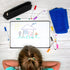 Small Portable Whiteboard With Markers, 9.5 x 6.5 inch, Mini Dry Erase Foldable Drawing Board For Kids Students Teachers, Classroom School Office...