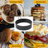 Egg Rings, 3.5'', Nonstick, Professional and Large, Stainless Steel Omelet/Egg Rings For Frying Eggs and Egg Mcmuffins, Egg Mold For Breakfast, Mi...
