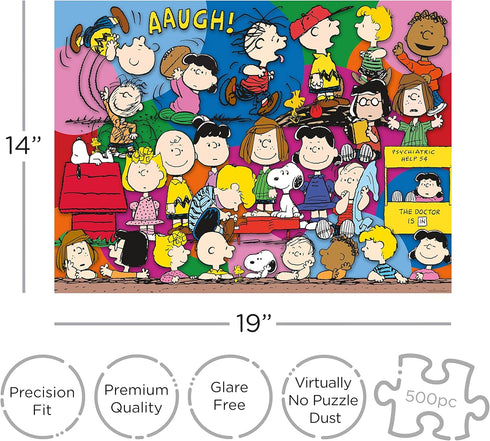 Aquarius Peanuts Gang Jigsaw Puzzle (500 Pieces), Collectibles, Glare Free, Games, 14 x 19 Inches...
