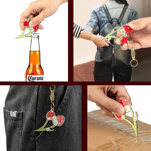 Keychains Carabiners Detachable Key Ring Quick Release Keychain Brass Key Chains (Strawberry Artifact Combination Set 1)...