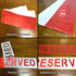 2 Pieces 4" Reserved Stencil with Self-Adhesive,Reserved Parking Spray Painting Letter Sticker Stencil,6" x 29" Reserved Sign Pavement Stencil for...