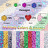 4 Colors of Holographic Chunky Glitter with Quick Dry Glue Pack 5, 4 Pots Total 40g Multi-Shaped for Body Hair Face Eyes Make-up, Nail Art and Bed...