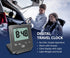 Digital Travel Alarm Clock - No Bells, No Whistles, Simple Basic Operation, Loud Alarm, Snooze, Small and Light, ON/Off Switch, 2 AAA Battery Powe...