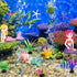Jetec Aquarium Fish Tank Mermaid Ornament Miniature Mermaid Figurines with Simulated Seaweed for DIY Craft Aquarium Fish Tank Desk Accessories Dec...