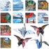 Origami Paper 6x6 Double Sided 50 Sheets 10 Colors origami kit Japanese Chiyo Square Craft Kits Easy Fold Arts Crafts DIY Handwork Beginner Buildi...