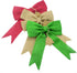 Aokbean Set of 2 Wedding Decor Bows Christmas Tree Topper Bow Rustic Decor Burlap (Christmas Green)...