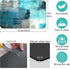 Coffee Bar Mat Accessories for Countertop Turquoise Abstract Art Absorbent Hide Stain Rubber Backed Dish Drying Mats for Kitchen Counter Draining ...