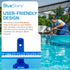 BlueStars Half Moon Transparent Pool Vacuum Head with Bristle - for Vacuum Hose 1-1/4 or 1-1/2’’ - for Inground & Above Ground Pools & Spas - Floo...