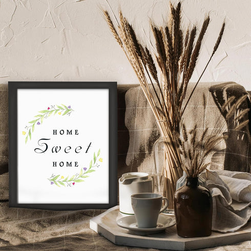 Posterizer 1 pcs-Home Sweet Home-minimalistic modern wall sign-Artistic Word Art-Typography Art-Chic Home Decor- UNFRAMED Wall Art...