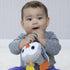 Infantino Cuddly Teether, Penguin Character, 3 Textured Teething Places to Soothe Sore Gums, BPA-Free Silicone, Soft Fabric Textures to Explore, C...