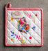 Maison d' Hermine Pot Holders Set 100% Cotton Heat Resistant Potholders 8" x 8" Hot Pads with Loop Cooking, Grilling, Kitchen, Handling Hot Pans S...