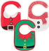 3Pcs Christmas Baby Bib Christmas Unisex Boy Girl Cotton Drooling Bibs with Adjustable Buttons Xmas Holiday Infant Toddler Food Bibs Keepsake Baby...