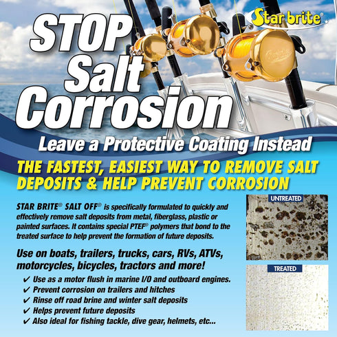 STAR BRITE Salt Off Applicator – Marine Engine Flush & Salt Remover Spray Tool for Boats, Trailers, Fishing Gear, Dive Equipment, and More...