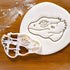 Set of 2 Pogona Bearded Dragon cookie cutters (Designs: Body and Face), 2 pieces - Bakerlogy...