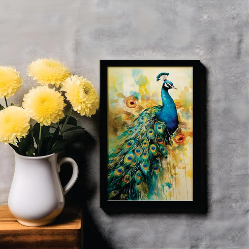 Colourful Peacock Rice Paper, 11.5 x 16 inch - for Decoupage Furniture Crafts...