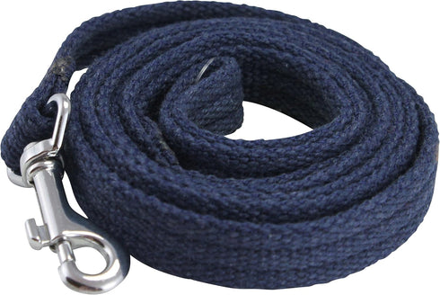 Dog Leash 4.5ft Long Cotton Web for Training, Blue 4 Sizes (Small: 5/8" Wide)...