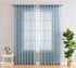 HLC.ME Lauren Semi Sheer Light Filtering Transparent Pocket Top & Back Tab Lightweight Floor Length Window Curtains Drapery Panels Bedroom & Livin...