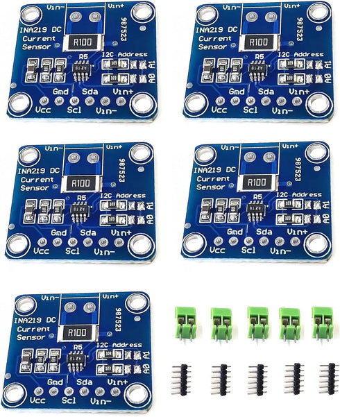 5pcs CJMCU-219 INA219 I2C Interface Zero Drift Bidirectional Current or Power Monitoring Sensor Module for Raspberry Pi Arduino...