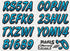STIFFIE Whipline Sky Blue/Black 3" Boat & PWC Registration Decals • Numbers Letters Stickers...