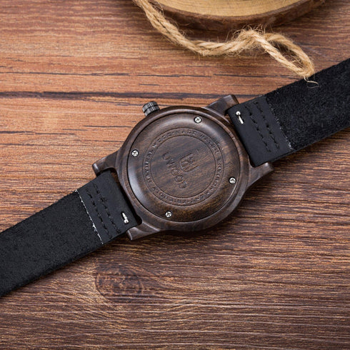 MUJUZE Wood Watch for Men, Mens Wooden Watch, Handmade Lightweight Minimalist Wooden Watches Men Groomsmen Gift with Box...