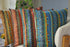 TAOSON Blue Stripe Bohemian Style Antique Cotton Blend Linen Sofa Throw Pillowcase Cushion Cover Pillow Cover with Hidden Zipper Closure Only Cove...
