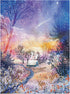 Galison Enchanted Snowfall – 1000 Piece Foil Jigsaw Puzzle Featuring A Beautiful Snowy Winter Landscape Under The Starry Sky...
