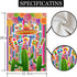 Linen Mexican Fiesta Garden Flag Double Sided Serape Dahlia Decorations Yard Decoration Cactus Avocado Guitar Decor Day of The Dead Dia De Los Mue...
