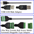 zdyCGTime USB 2.0 A Screw Terminal Block Connector Cable USB 2.0 A Male Plug to 5 Pin/Way Female Bolt Screw with Shield terminals Pluggable Type A...