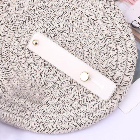 2 PCS Phone Strap Cell Phone Grip Holder, Phone Loop Finger Holders Silicone Kickstand Phone Strap Grip Holder for Most Smartphones(White)......