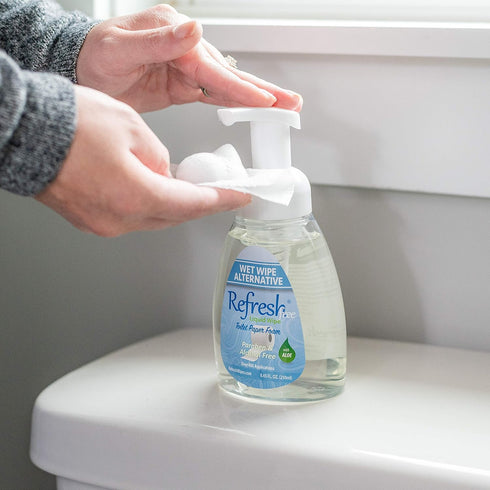 Free: Toilet Paper Foam. Eco-Friendly Wet Wipe Alternative For Sensitive Skin with Aloe and Witch Hazel. Plumbing Safe. 250ml/50ml Combo (10.14 To...