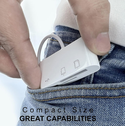 Acuvar USB C Ultra High Speed Memory Card Reader & Writer for SD, HC, SDXC, MicroSD, SDHC, MicroSDXC for Computers, Smartphones and All USB C Enab...